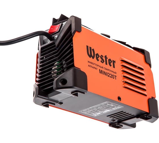 Сварочный инвертор WESTER MINI 220T 30-220A 155В ПВ60% 1.6-5.0мм 439133