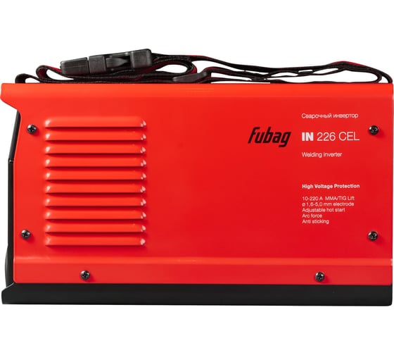 Сварочный инвертор FUBAG IN 226 CEL, НАКС, 31466.Н