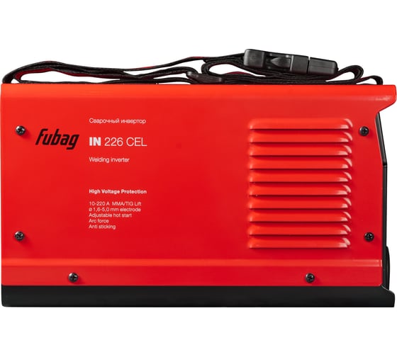 Сварочный инвертор FUBAG IN 226 CEL, НАКС, 31466.Н