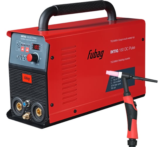 Сварочный инвертор FUBAG INTIG 180 DC PULSE, 31450, горелка FB TIG 26 5P 4m, 38459, 31450.1