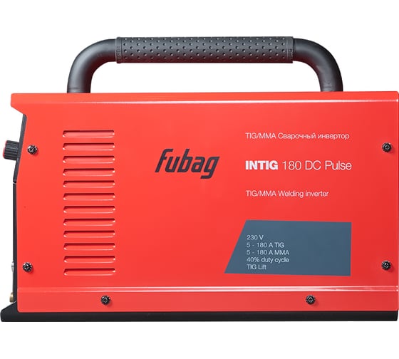 Сварочный инвертор FUBAG INTIG 180 DC PULSE, 31450, горелка FB TIG 26 5P 4m, 38459, 31450.1