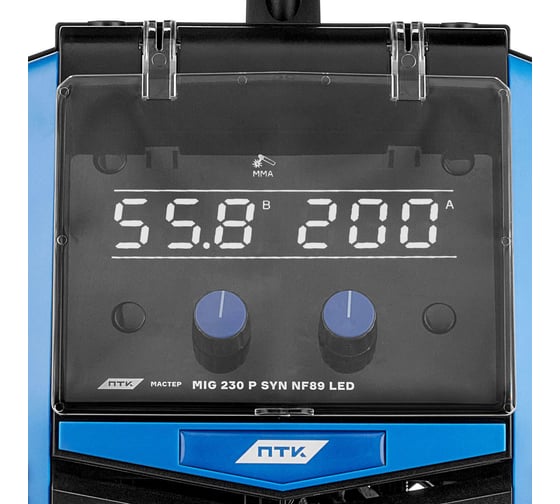 Аппарат полуавтоматической сварки ПТК МАСТЕР MIG 230 P SYN NF89 LED 00000043196