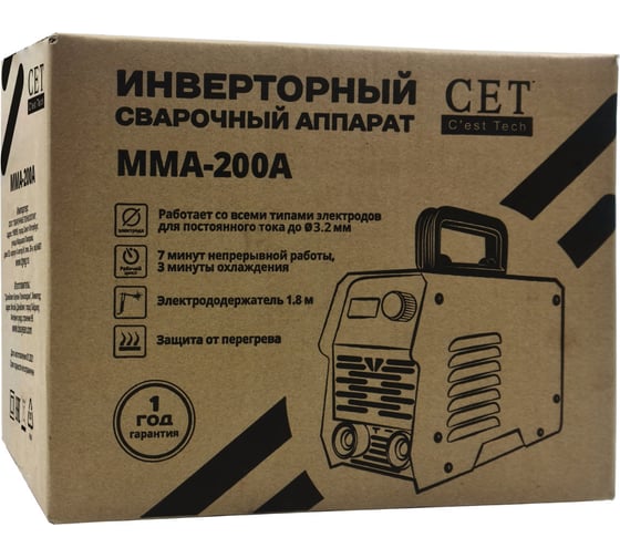 Сварочный инверторный аппарат CET MMA 200A