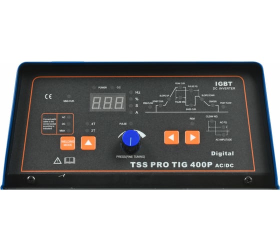 Аппарат для сварки алюминия ТСС PRO TIG/MMA 400P AC/DC Digital 030079