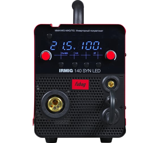 Сварочный полуавтомат FUBAG IRMIG 140 SYN LED с горелкой 150А в комплекте, 646401