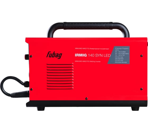 Сварочный полуавтомат FUBAG IRMIG 140 SYN LED с горелкой 150А в комплекте, 646401
