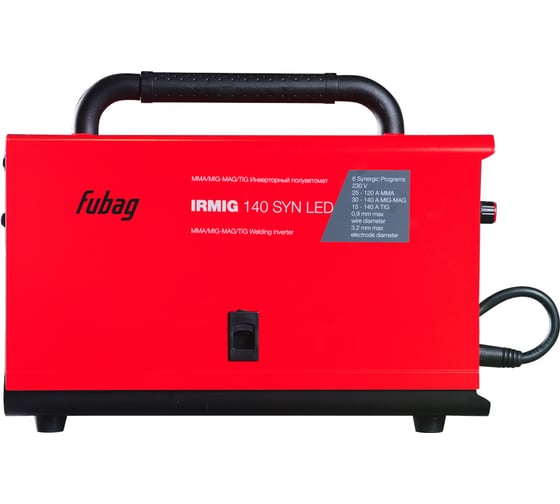 Сварочный полуавтомат FUBAG IRMIG 140 SYN LED с горелкой 150А в комплекте, 646401