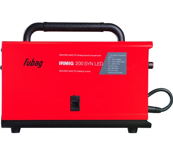 Сварочный полуавтомат FUBAG IRMIG 200 SYN LED с горелкой 250А в комплекте 646404