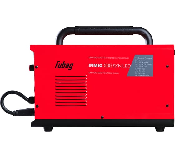 Сварочный полуавтомат FUBAG IRMIG 200 SYN LED с горелкой 250А в комплекте 646404