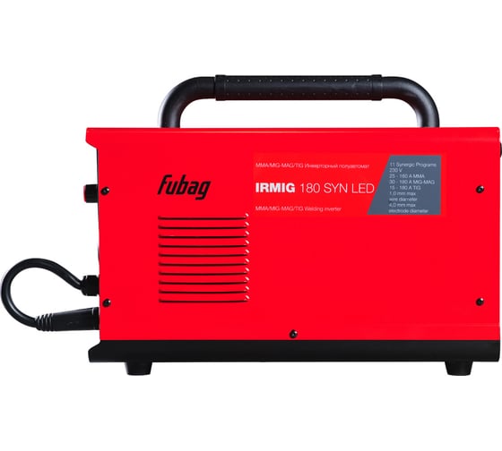 Сварочный полуавтомат FUBAG IRMIG 180 SYN LED с горелкой 250А в комплекте 646403
