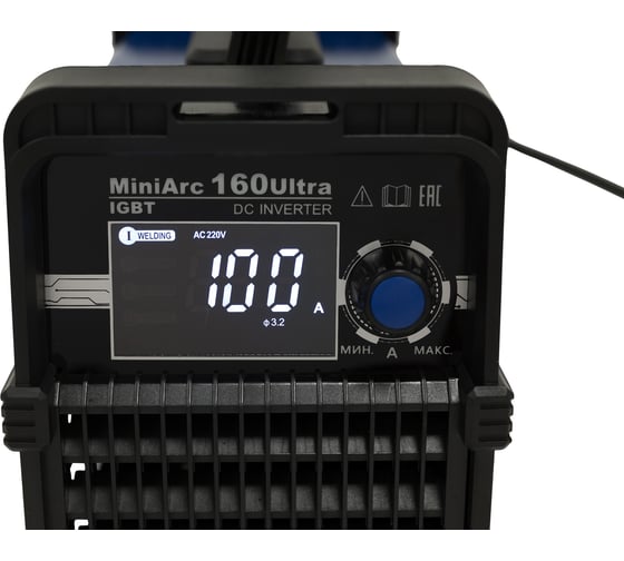 Инверторный сварочный аппарат (160 А; 3+1.5 м; ПВ 60%) Richip MiniArc 160Ultra