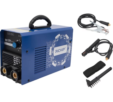 Инверторный сварочный аппарат (220 А; 2+1.5 м; ПВ 60%) Richip MiniArc 220T (в кейсе)