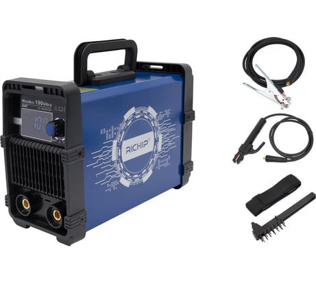 Инверторный сварочный аппарат (190 А; 2+1.5 м; ПВ 60%) Richip MiniArc 190Ultra