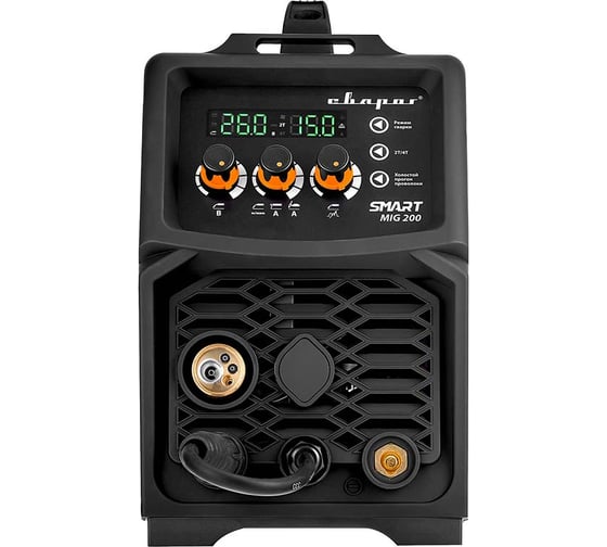 Сварочный инвертор Сварог MIG 200 REAL SMART N2A5 Black, маска+краги 98557