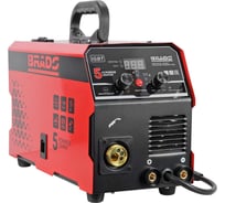 Полуавтомат сварочный BRADO MIG/MMA-220L-17 220А, микропроцессор, MIG/FLUX/MMA/TIG, еврорукав 3м 00-00023916
