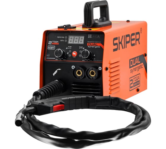 Полуавтомат сварочный SKIPER FLUX/MMA-210D-8 210A, FLUX/MMA/TIG 00-00023954