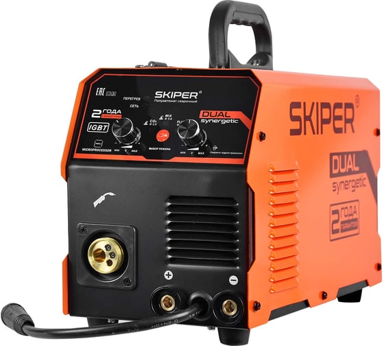 Полуавтомат сварочный SKIPER MIG/MAG-250D-12 250А, микропроцессор, MIG/MAG, еврорукав 3м 00-00023957