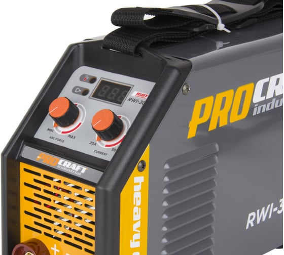 Сварочный аппарат инверторный PROCRAFT 6,3кВт, 20-300А, ММА RWI-300