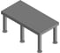 Сварочный стол Ferrous Metal Кит-комплект 2500х1250х100 мм, 6 мм Ferrous Metal кит250012501006 1