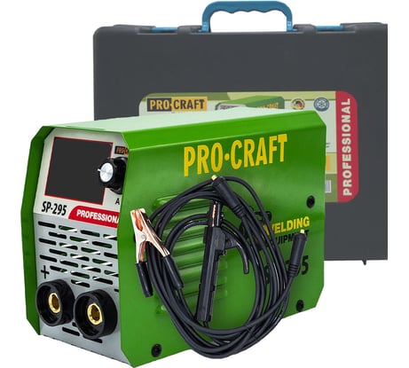 Сварочный аппарат инверторный PROCRAFT 5кВт, 20-250А, ММА/LIFT-TIG SP-295 BMC