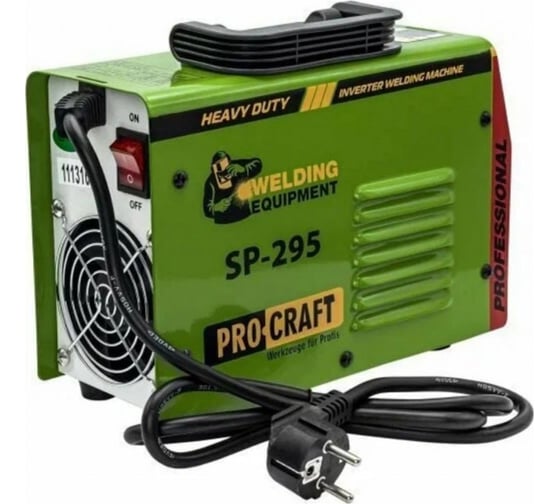 Сварочный аппарат инверторный PROCRAFT 5кВт, 20-250А, ММА/LIFT-TIG SP-295 BMC