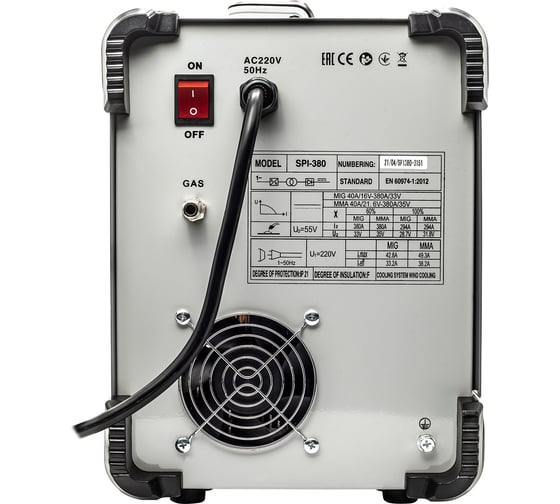 Инверторный сварочный полуавтомат PROCRAFT Industrial SPI-380
