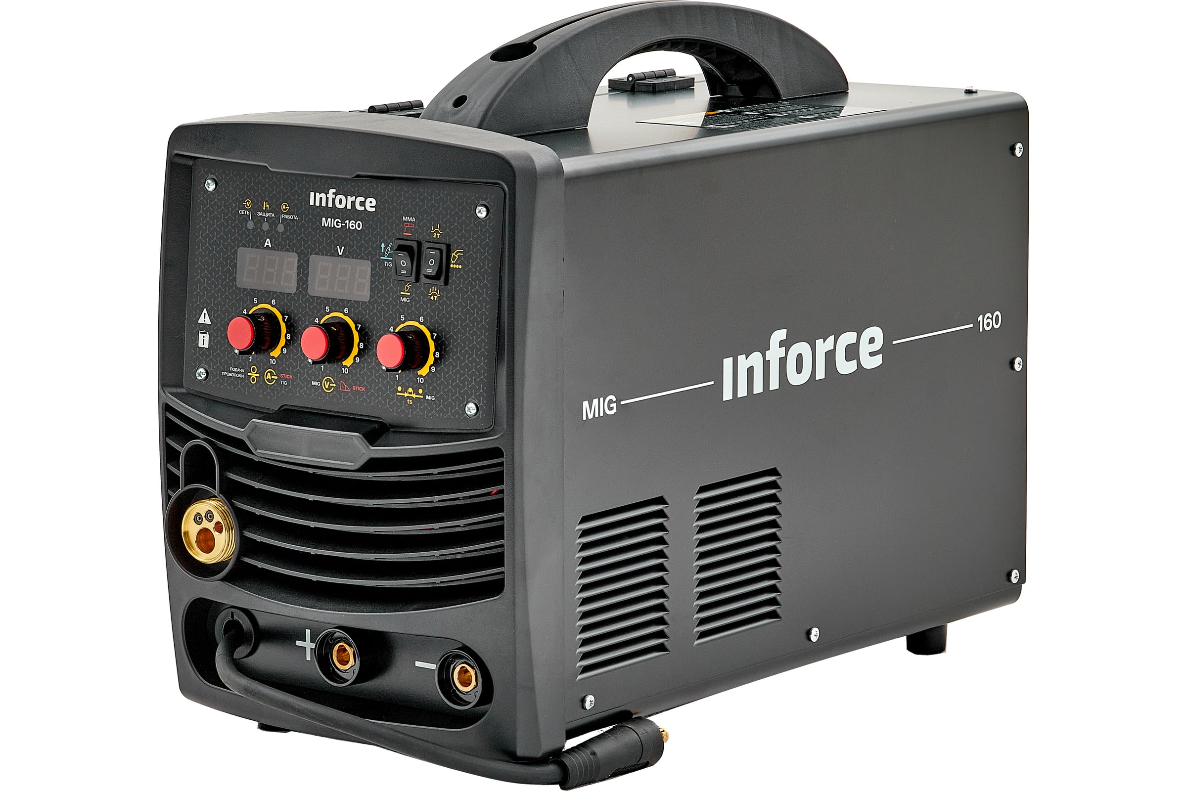Сварочныйполуавтомат-инвертор(160A;EURO;ПВ75%)InforceMIG-16004-08-01