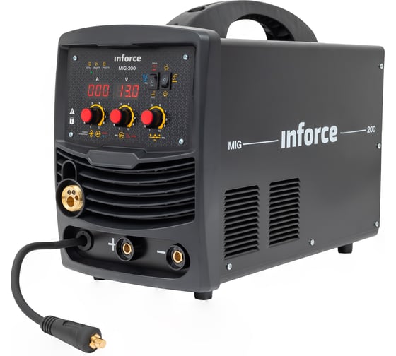 Сварочный полуавтомат-инвертор (200 A; EURO; ПВ 75%) Inforce MIG-200 04-08-03 1