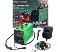 Сварочный аппарат Rockforce 4.5кВт, 230В, диаметр электрода - 1.6-4мм, диаметр проволоки - 0.6-1мм, сварочный ток - 40-210А RF-MIG-210P(58936)