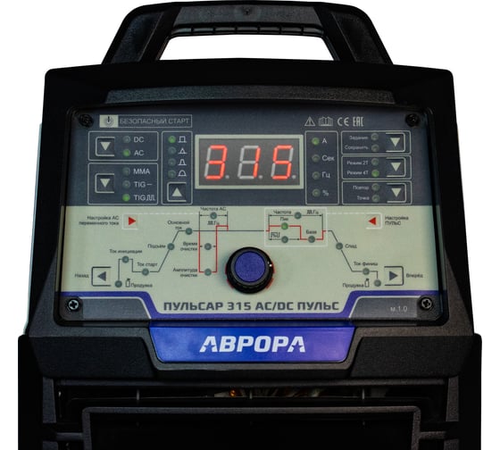 Аргонодуговой сварочный инвертер АВРОРА ПУЛЬСАР 315 AC/DC ПУЛЬС аппарат для аргонодуговой сварки 38429