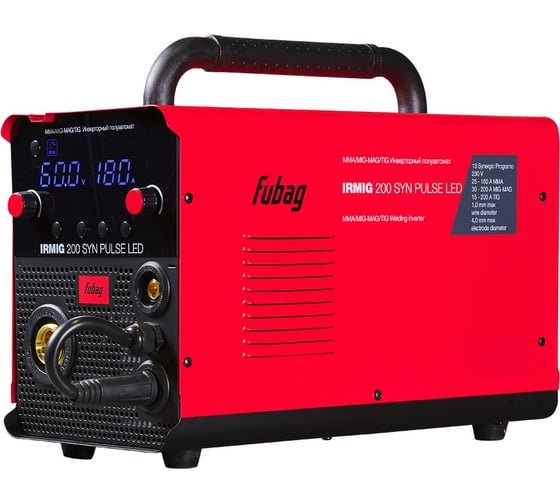 Сварочный полуавтомат FUBAG IRMIG 200 SYN PULSE LED (с горелкой 250А в комплекте) 646405