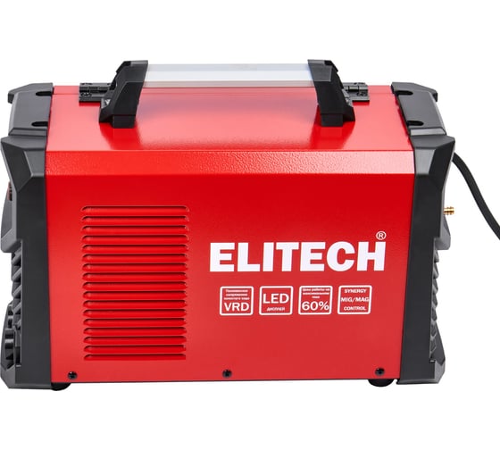 Сварочный инвертор Elitech MIG/MAG АИС 120 СИН ЖК 204747