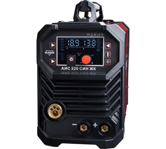 Сварочный инвертор Elitech MIG/MAG АИС 220 СИН ЖК 204750
