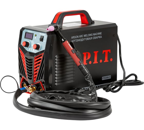 Сварочный аргонодуговой аппарат P.I.T.  4.2квт, 200А,ПВ-45, MMA 1.6-4 мм,TIG 1.2/1.6/2.0PTIG200-C1