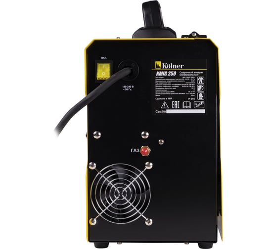 Сварочный универсальный инверторный аппарат Kolner KMIG 250  250А (IGBT)  6 кВт 8040500056