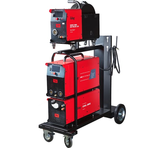 Сварочный полуавтомат FUBAG XMIG 500T DW PULSE (31399) + подающий механизм DRIVE XMIG DW PULSE (31400) + горелка FB 550W 3m(31652) + блок жидкостного охлаждения Cool XMI 31399.2 1
