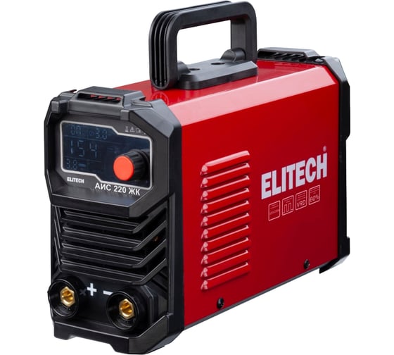 Сварочный инвертор Elitech ММА АИС 220 ЖК 204746 1