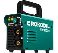 Сварочный аппарат Rokodil Zevs 1200, инверторный, портативный, по металлу, 120А, 1, 0-4, 0мм электрод, без газа, 1050035