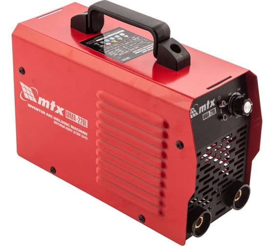 Аппарат инверторной дуговой сварки MTX MMA-220L, 220 А, ПВ60%, 1,6-5,0 мм 94385