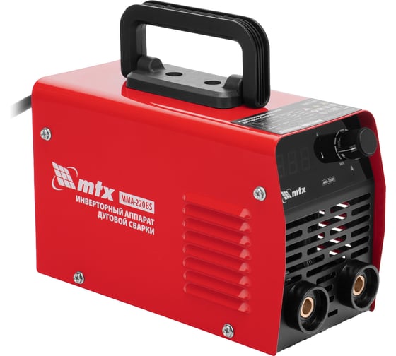 Инверторный аппарат дуговой сварки MTX MMA-220BS, 220 А, ПВ 60% 94399