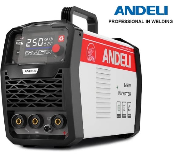 Сварочный аппарат ANDELI MIG-250 LED ADL20-702B