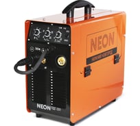 Сварочный аппарат для дуговой сварки NEON ВД 201 ПДГ полуавтомат 220В, горелка 3652