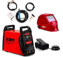 Аппарат сварочный ЕВМ TIG WavePower 200 AC/DC Pulse LED дисплей+ Педаль ДУ, 5м+Маска сварщика ф5 Хамелеон 1507178