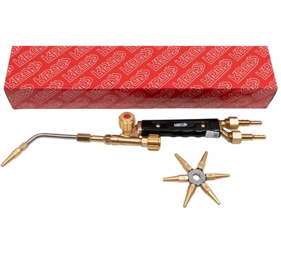 Горелка пропановая KRASS JETSOUD-01P для деликатных работ, с универсальным ниппелем 6/9 G0767952KR