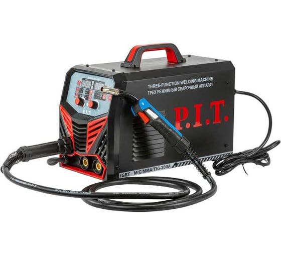 Сварочный полуавтомат P.I.T. PMIG165-С2 4.8кВт, 165А, ПВ-60, MMA 1,6-4,0мм, MIG 0,8-1,0мм PMIG165-C2 1