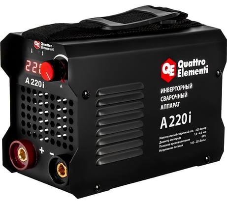 Аппарат электродной сварки QUATTRO ELEMENTIA 220i 220 А, электроды до 4.0 мм, дисплей 922-609
