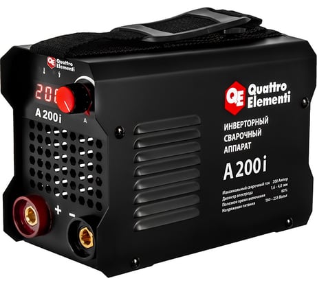 Аппарат электродной сварки QUATTRO ELEMENTIA 200i 200 А, электроды до 4.0 мм, дисплей 922-593