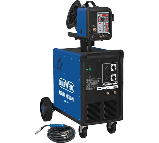 Цифровой сварочный полуавтомат Blue Weld MEGAMIG DIGITAL 490 SYNERGIC 827471 + механизм подачи проволоки 806306 + аксессуары 802742 822471 1