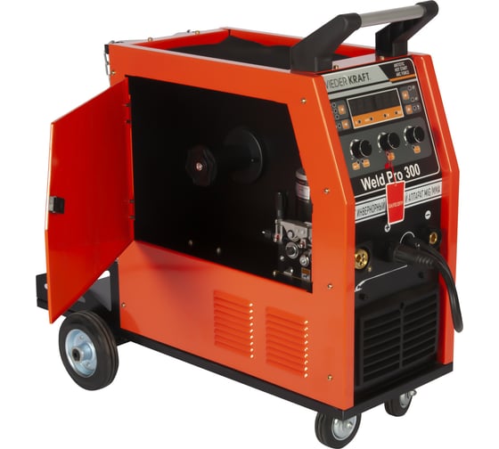 Сварочный инверторный аппарат WIEDERKRAFT 300A 380В MIG/MAG/MMA/Lift TIG горелка 24AK WELD Pro 300