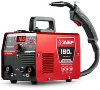 Полуавтомат сварочный ЗУБР Компакт ПС-160 Горелка FCAW, MMA, TIG, 160 А, без газа, горелка ПС-М3-160